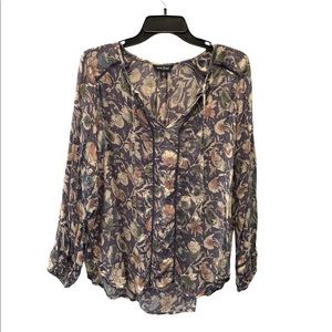 EUC Lucky Brand bohemian floral top.  Size Medium.